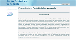 Desktop Screenshot of pactoglobalvenezuela.org