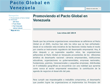 Tablet Screenshot of pactoglobalvenezuela.org
